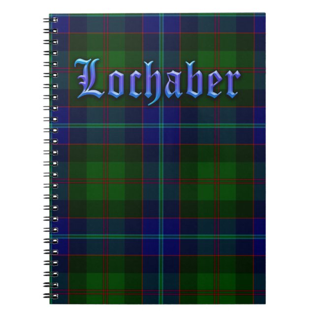 Lochaber områdesTartan Anteckningsbok (Framsidan)