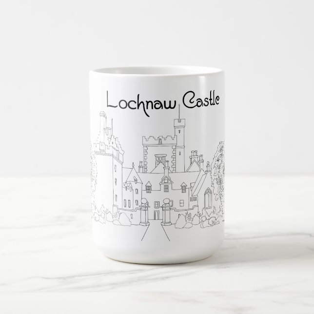 Lochnaw slott Skottland Kaffemugg (Center)