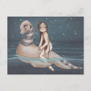 Lochness fantasy Fairy gothart-vykort Vykort