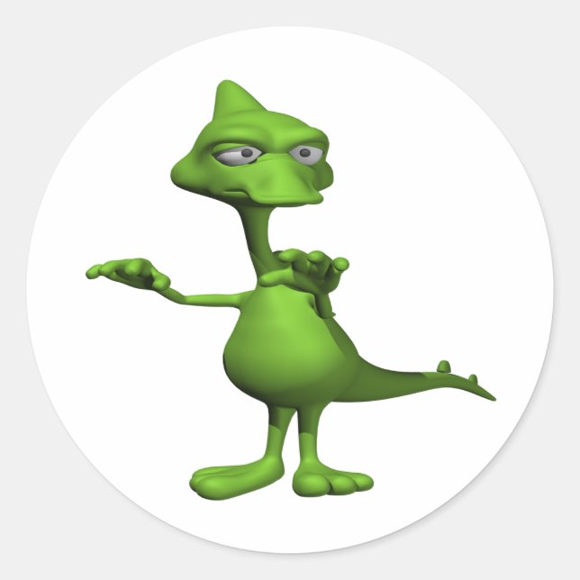 Lochness Monster Runt Klistermärke (Framsida)