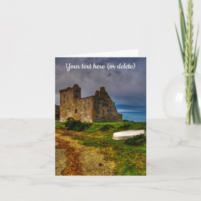 Lochranza Castle, Isle of Arran Greeting Card Tack Kort (Framsida)