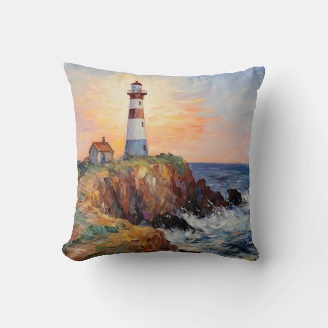 Lock Cliff Ligge Scenery Fine Art Kudde (Framsida)