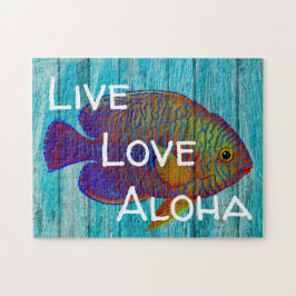 Lock fiskstrutsignal i levande Kärlek Pussel