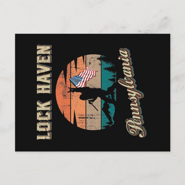 Lock Haven Pennsylvania Vykort (Framsida)