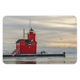 Lock känd som Big Red i Holland Michigan Magnet
