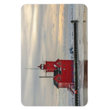 Lock känd som Big Red i Holland Michigan