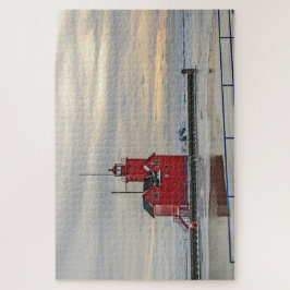 Lock känd som Big Red i Holland Michigan Pussel