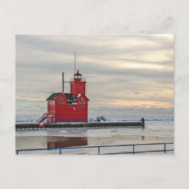 Lock känd som Big Red i Holland Michigan Vykort