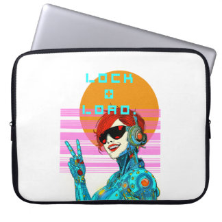 Lock + Load - Cyberpunk Vibe Laptop Fodral
