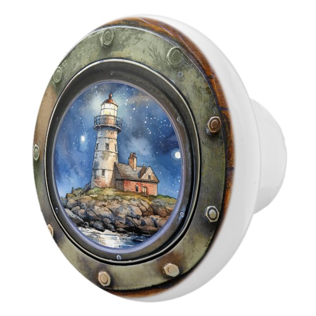 Lock, nautisk porthole-fack knopp (Höger)