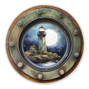 Lock, nautisk porthole-fack knopp