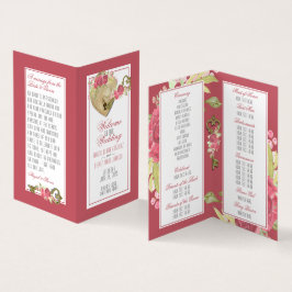 Lock & Nyckel Bröllop Suite Program Kort