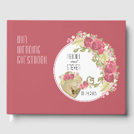 Lock & Nyckel Round Bröllop Guestbook Gästböcker