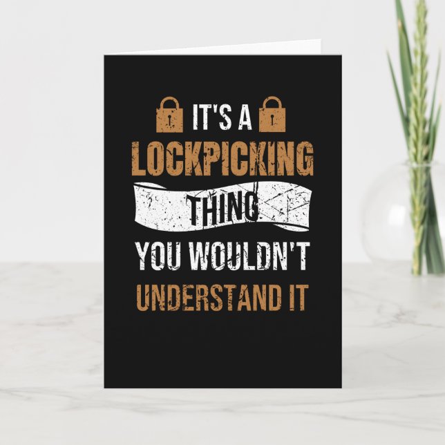 Lock Plocka Gift | Låsväljaren Låsningsväljaren Kort (Framsida)