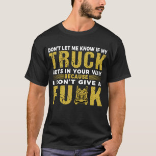 Lock Trucker för Lastbil-chaufförer som säger Big  T Shirt
