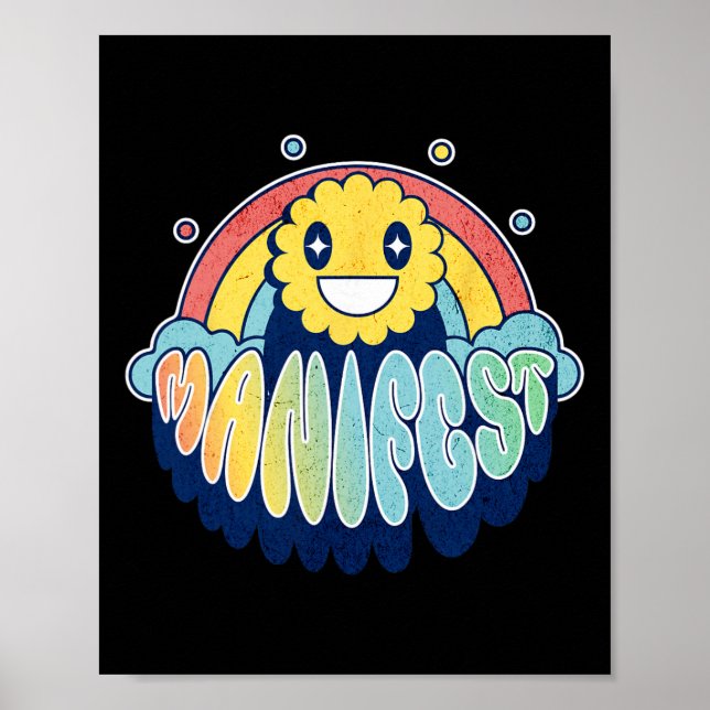 Locka till storhet! Positiva affirmationer och man Poster (Framsidan)