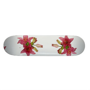 Lockande rosablommor skateboard bräda 20,5 cm