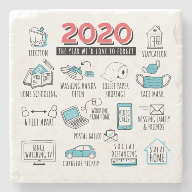 Lockdown Quarantine 2020 Activities Commemorate Stenunderlägg (Framsidan)