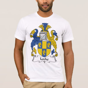 Locke familjvapensköld t-shirt