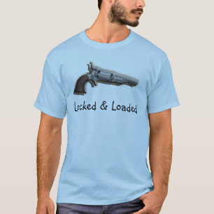 Locked laddade vapenälskaremanar t shirt