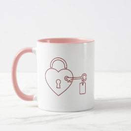 Locked Love Valentine Personalized Mug Mugg