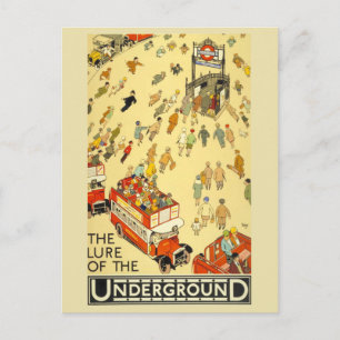 Lockelsen från underjorden London Vintage Affisc Vykort