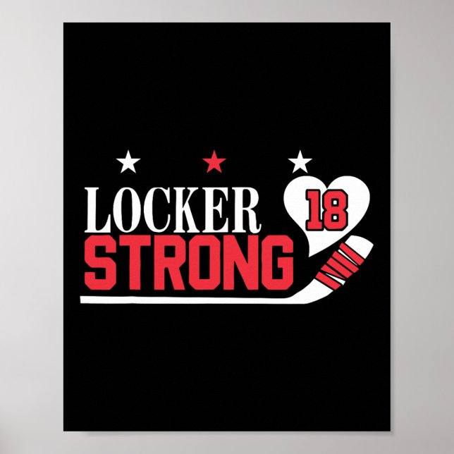 Locker Strong 18 Hockey  Poster (Framsidan)