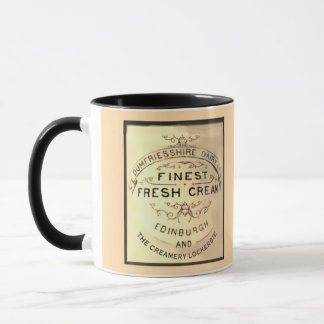 Lockerbie Creamery Label Black Text Trim  Mugg
