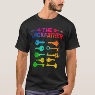 Lockfather Locksmith Lock Picker Best Pappa någons T Shirt