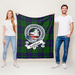 Lockhart Modern Klan Badge Tartan Play Fleecefilt