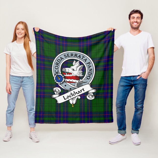 Lockhart Modern Klan Badge Tartan Play Fleecefilt (På plats)