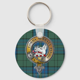 Lockhart Tartan & Badge Nyckelring