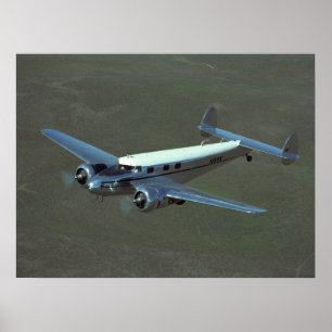 Lockheed 12A Electra, flyg 1938_Classic Poster