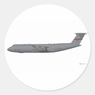 Lockheed C-5 galax Runt Klistermärke