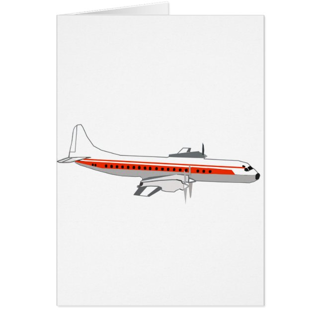 Lockheed Electra.L-188 Hälsningskort (Framsidan)