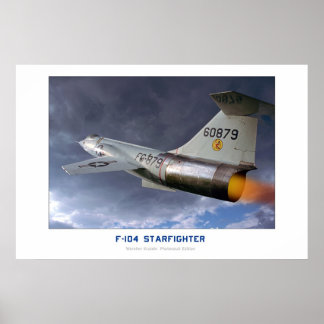 Lockheed F-104 Starfighter Poster