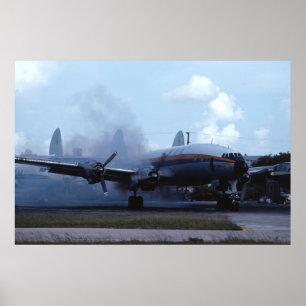Lockheed L-1049 startar toppen konstellation upp Poster
