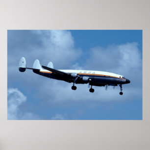 Lockheed L-1049 toppenkonstellation Poster