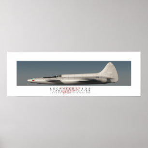 Lockheed L-133 profilerar affischen Poster
