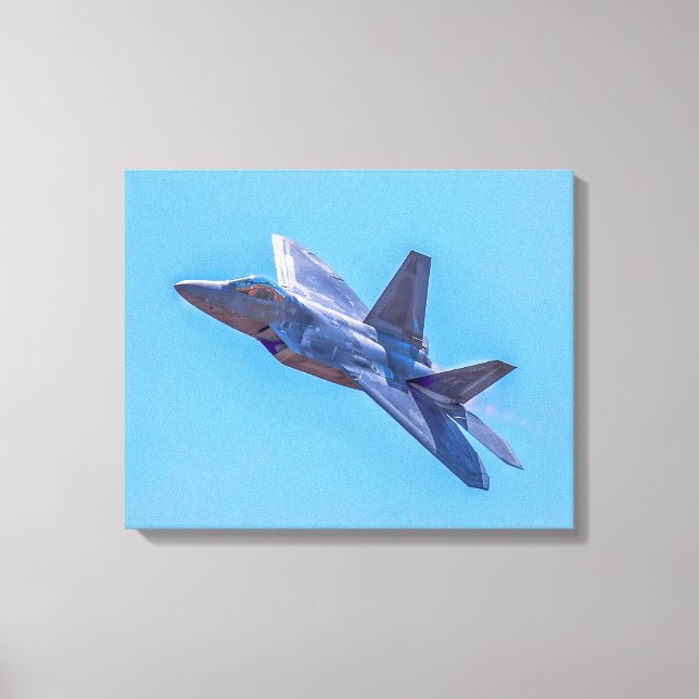 Lockheed Martin F-22A Raptor Canvastryck (Framsida)