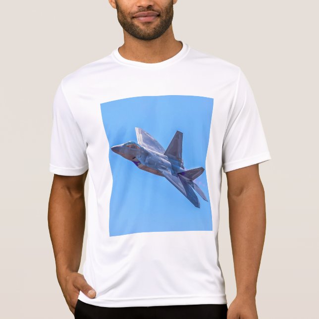 Lockheed Martin F-22A Raptor T Shirt (Framsida)