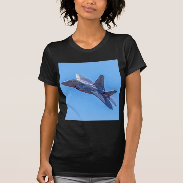 Lockheed Martin F-22A Raptor T Shirt (Framsida)
