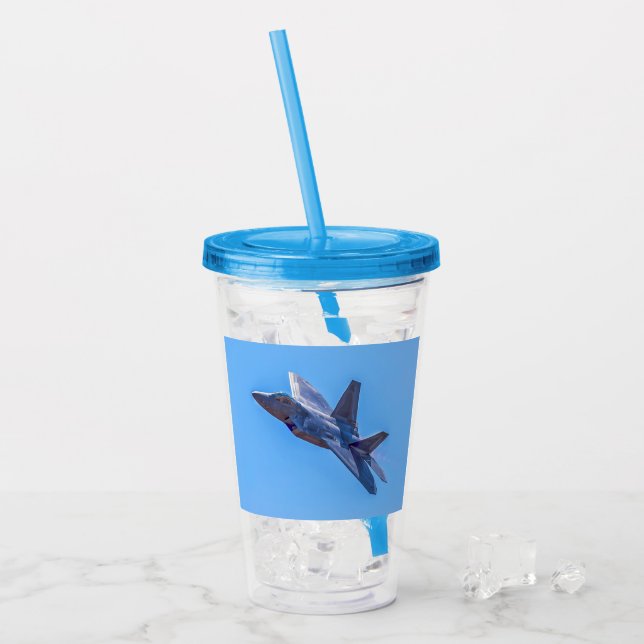 Lockheed Martin F-22A Raptor Take Away Mugg (Framsida Ice)