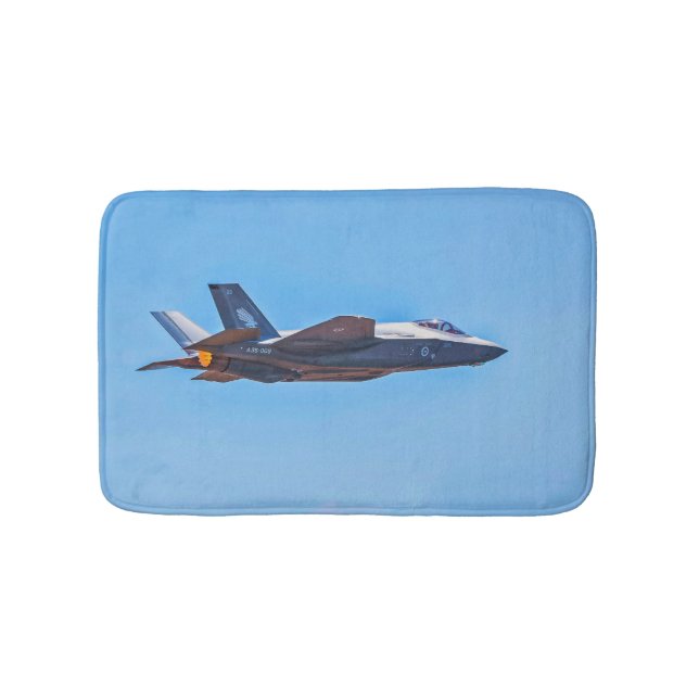 Lockheed Martin F-35A Blixt II Bath Mat Badrumsmatta (Framsidan)