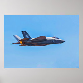 Lockheed Martin F-35A Blixt II Poster