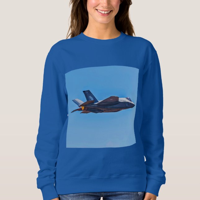 Lockheed Martin F-35A Blixt II T Shirt (Framsida)
