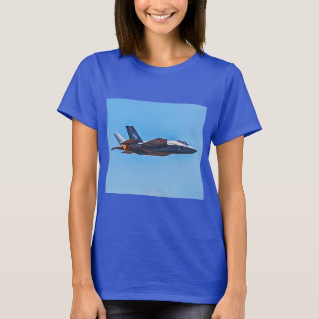 Lockheed Martin F-35A Blixt II T Shirt (Framsida)