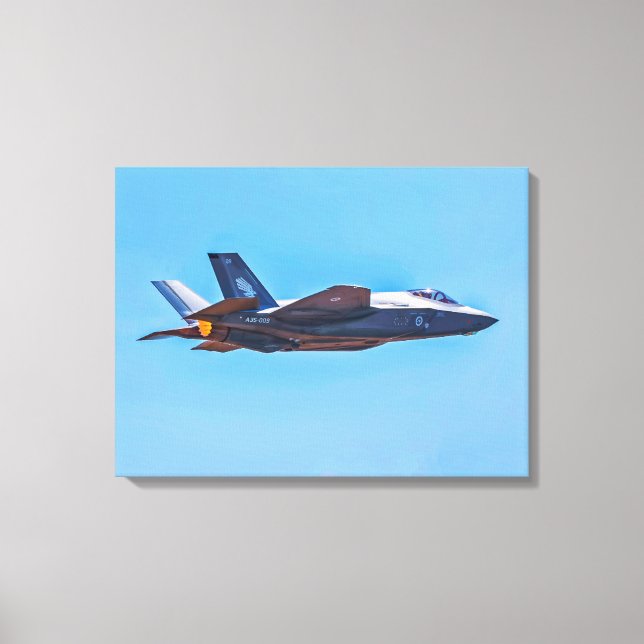 Lockheed Martin F-35A Lightning II-Kanvastrycket Canvastryck (Framsida)