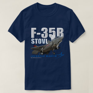 Lockheed Martin F-35B Blixt II Stealth Fighter T Shirt