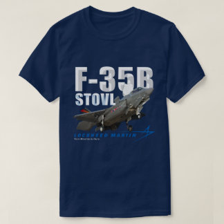 Lockheed Martin F-35B Blixt II Stealth Fighter T Shirt